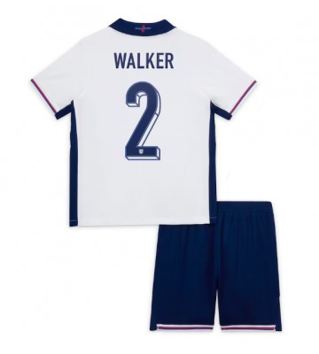 England Kyle Walker #2 Replika Babytøj Hjemmebanesæt Børn EM 2024 Kortærmet (+ Korte bukser)